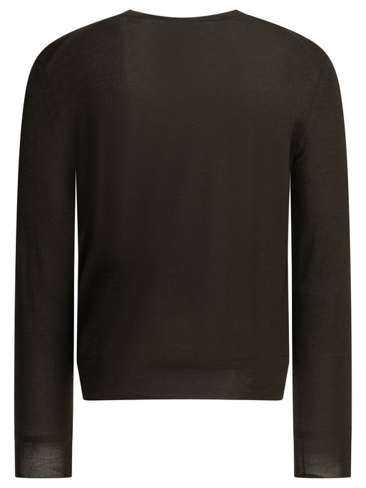 Cashmere and silk crew-neck sweater Knitwear