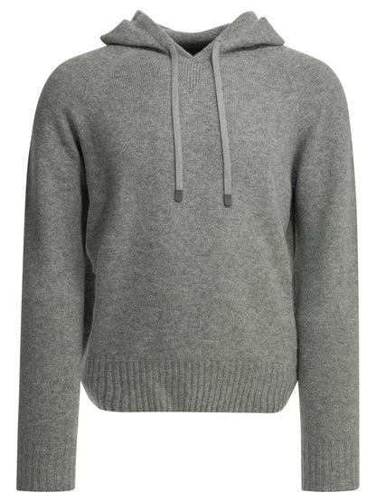 Cashmere hooded sweater Knitwear