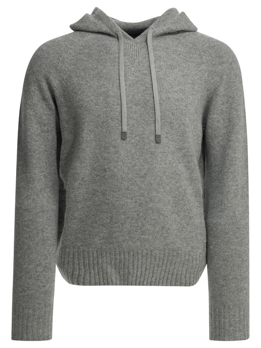 Cashmere hooded sweater Knitwear