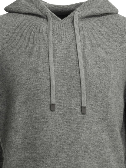 Cashmere hooded sweater Knitwear