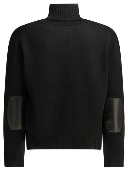 Wool Sweater with a Zipper Knitwear