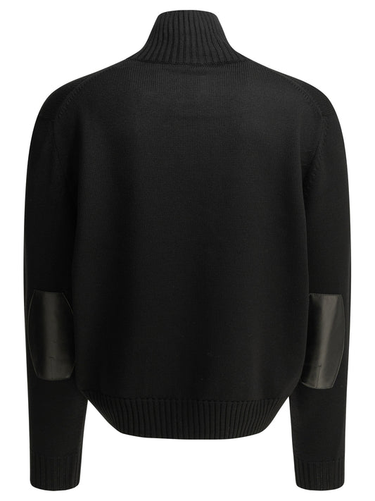 Wool Sweater with a Zipper Knitwear