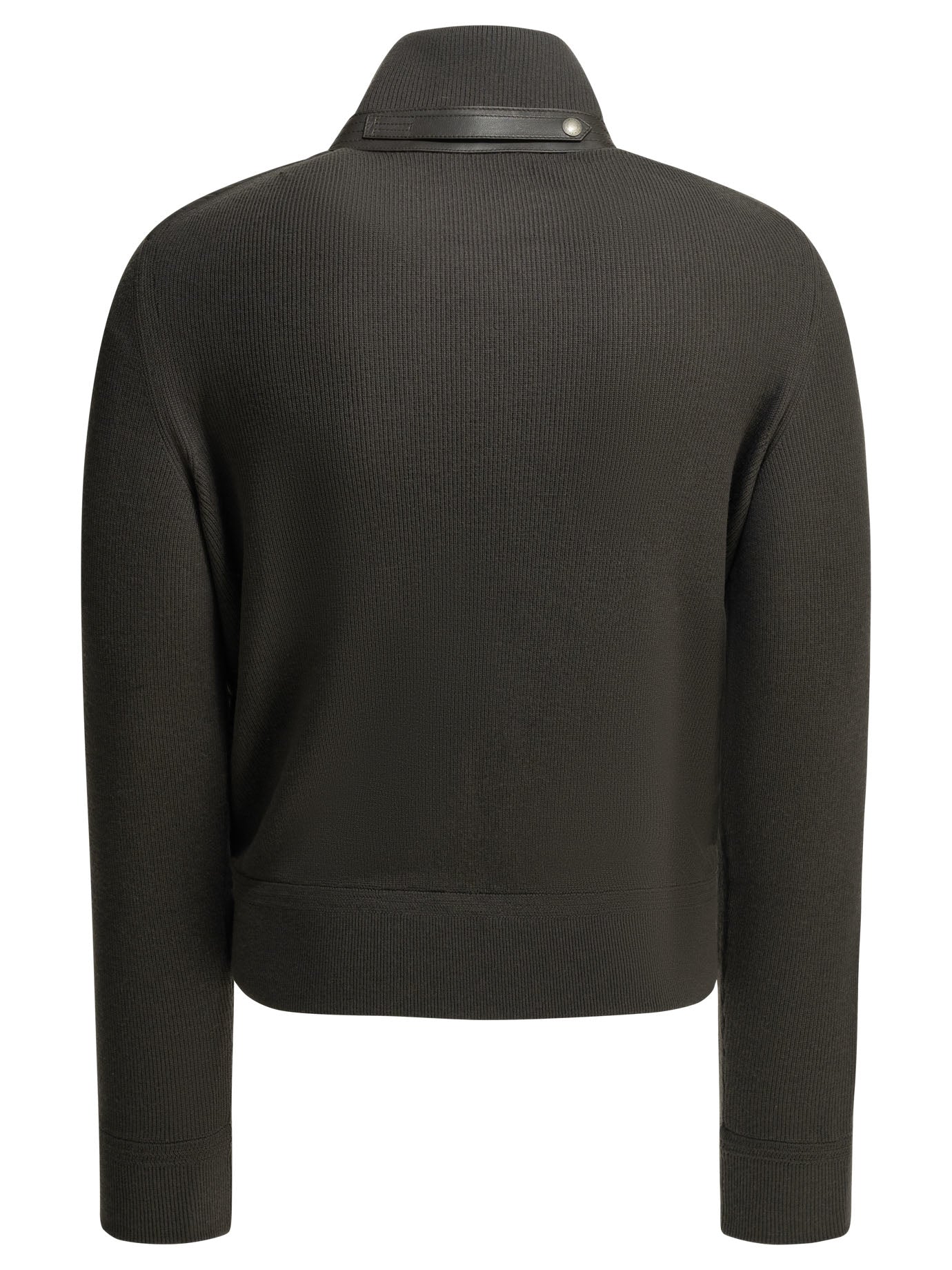 Nylon and wool short down jacket Jackets and Coats