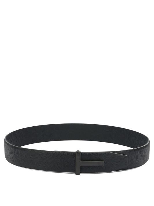 "T Icon" Leather belt Belts