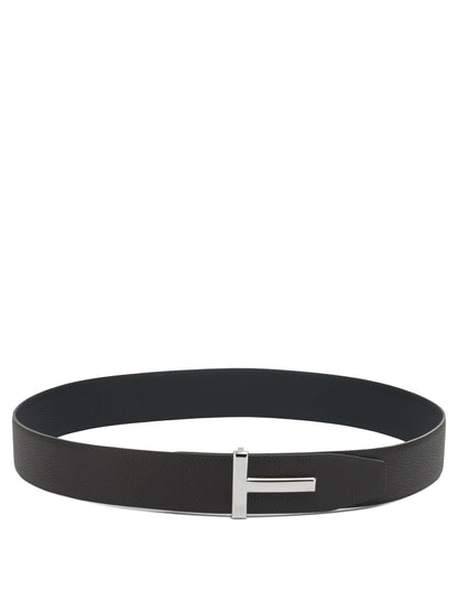 "T Icon" Leather belt Belts