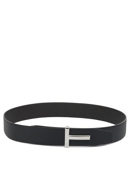 "T Icon" Leather belt Belts