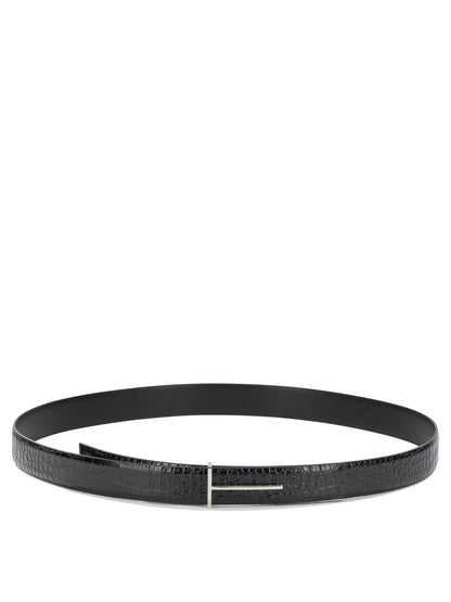 "T Line" Leather Belt Belts