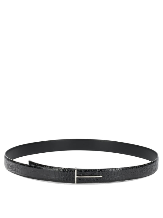 "T Line" Leather Belt Belts