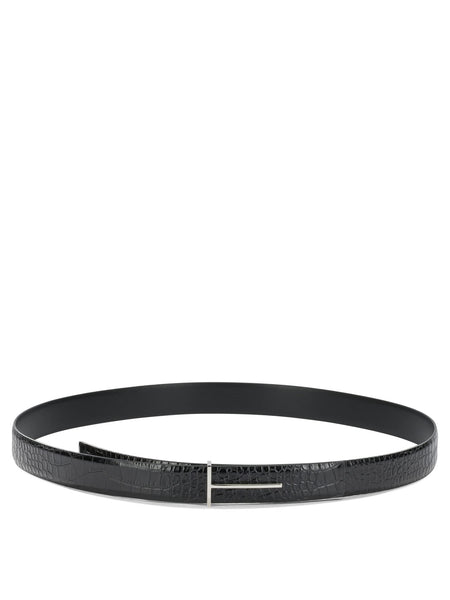 "T Line" Leather Belt Belts