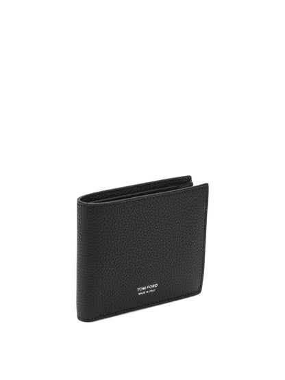 Crocodile-effect bi-fold wallet Wallets & Card holders