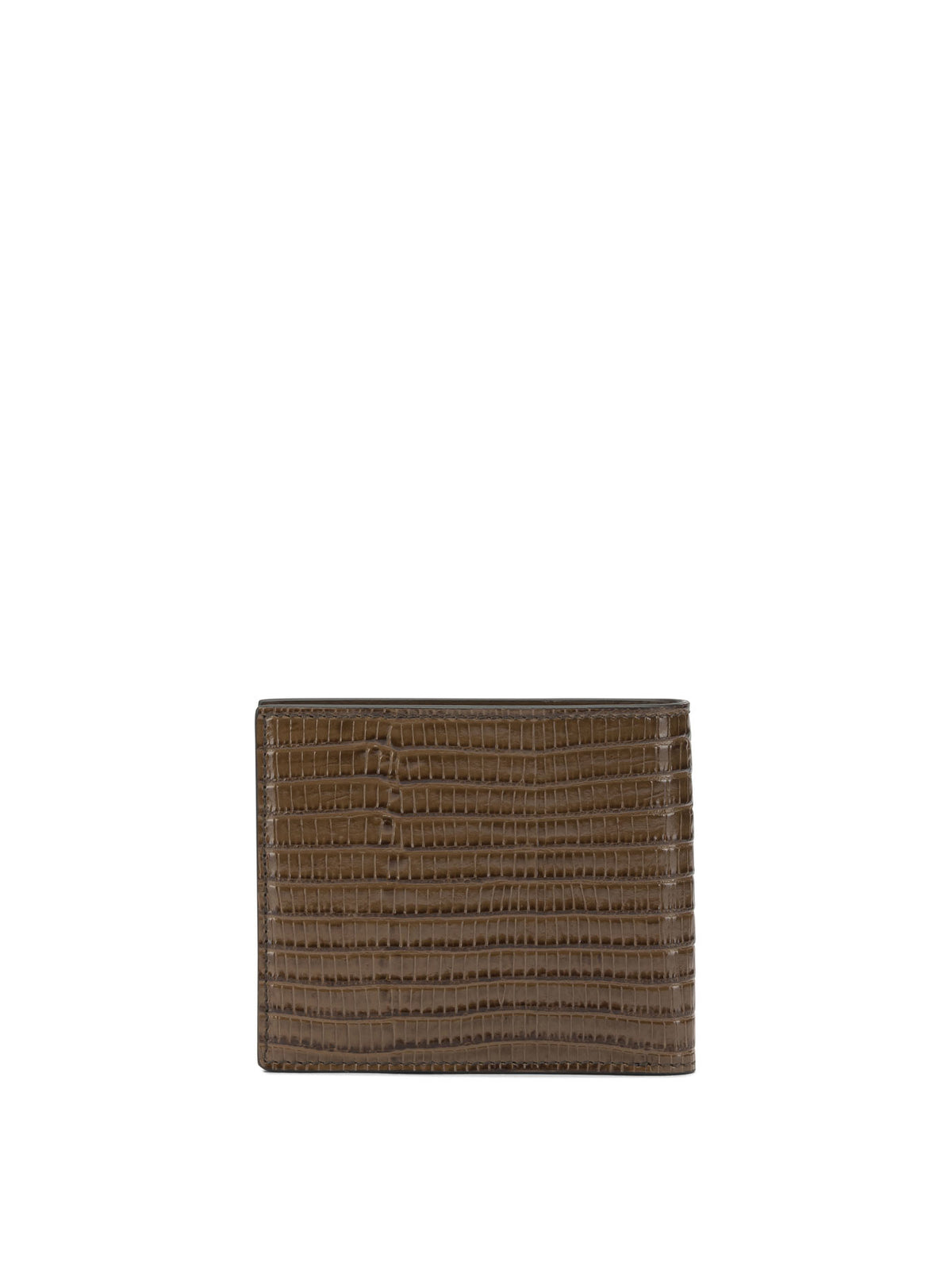 Crocodile-effect bi-fold wallet Wallets & Card holders