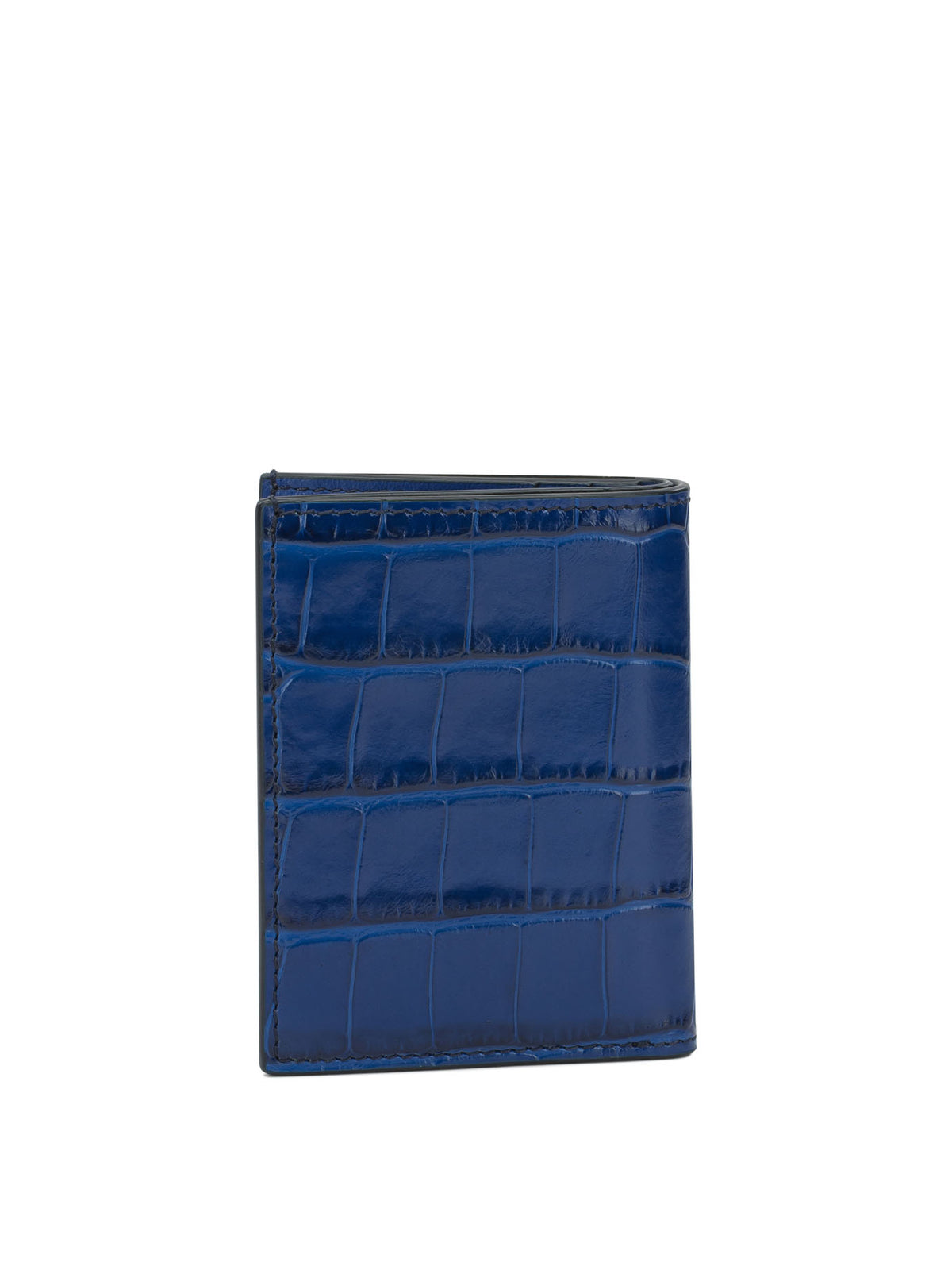 Foldable crocodile-print cardholder Wallets & Card holders