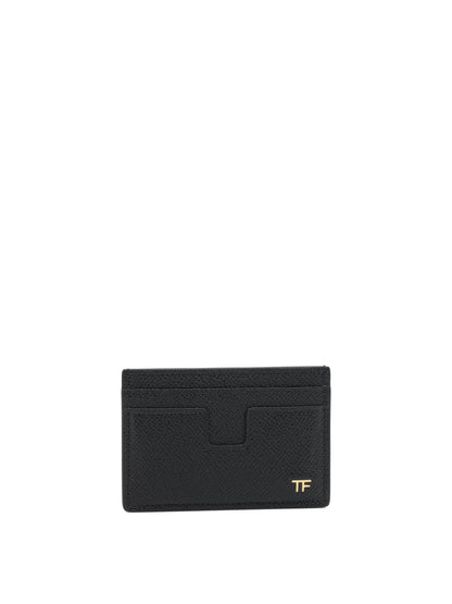 Small grain leather card holder Wallets & Card holders