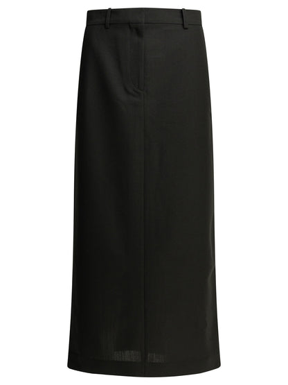 Wool blend long skirt Skirts