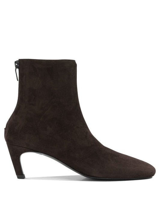 Suede ankle boots with zippers Boots and Ankle Boots
