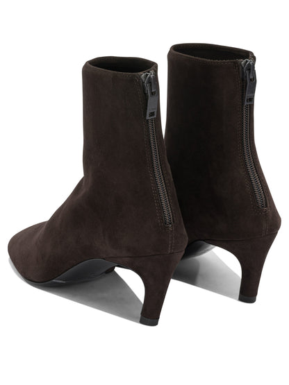 Suede ankle boots with zippers Boots and Ankle Boots