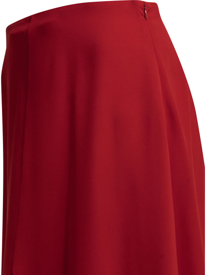 Flared midi skirt in silk Skirts