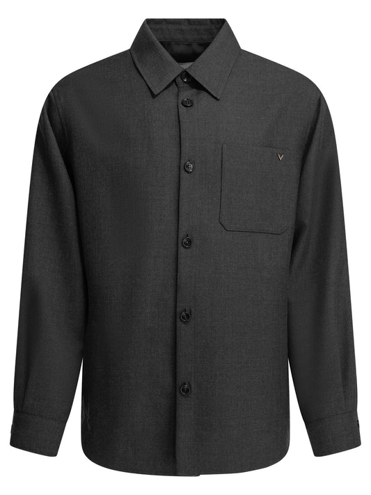 "VLogo" Overshirt Jacket Jackets and Coats