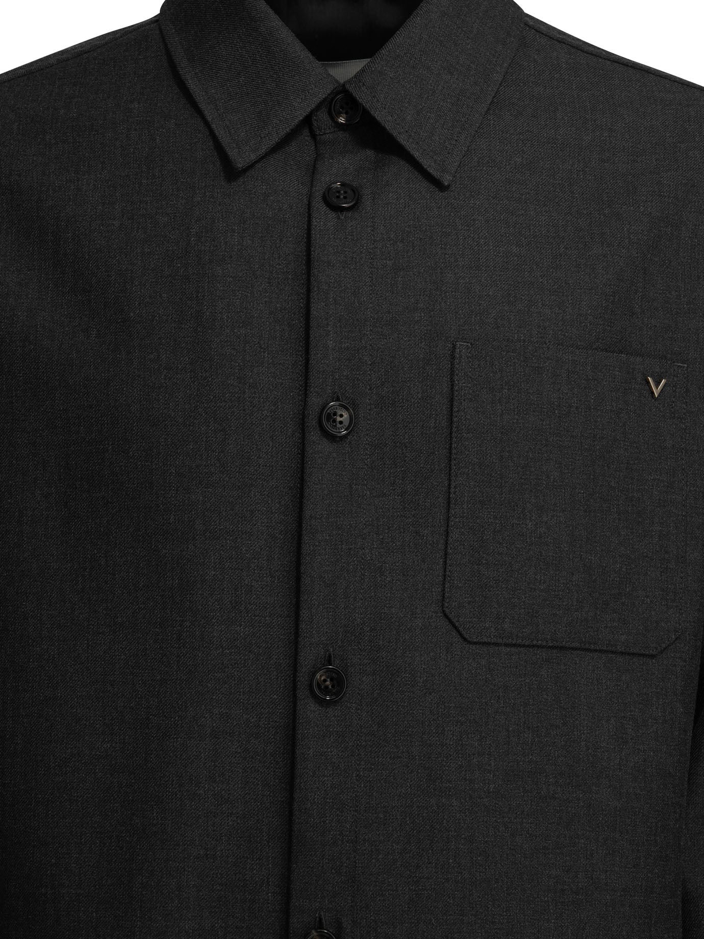 "VLogo" Overshirt Jacket Jackets and Coats