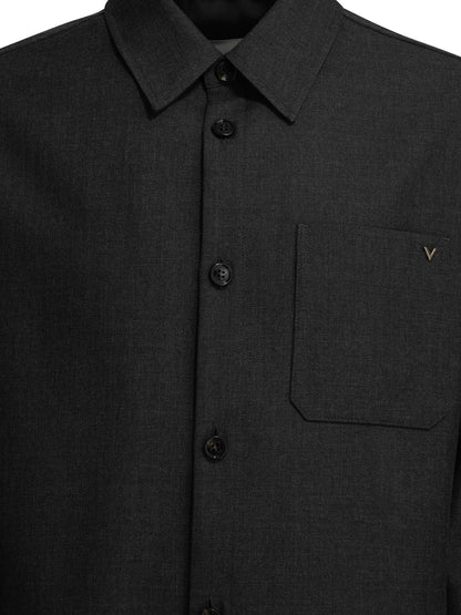 "VLogo" Overshirt Jacket Jackets and Coats
