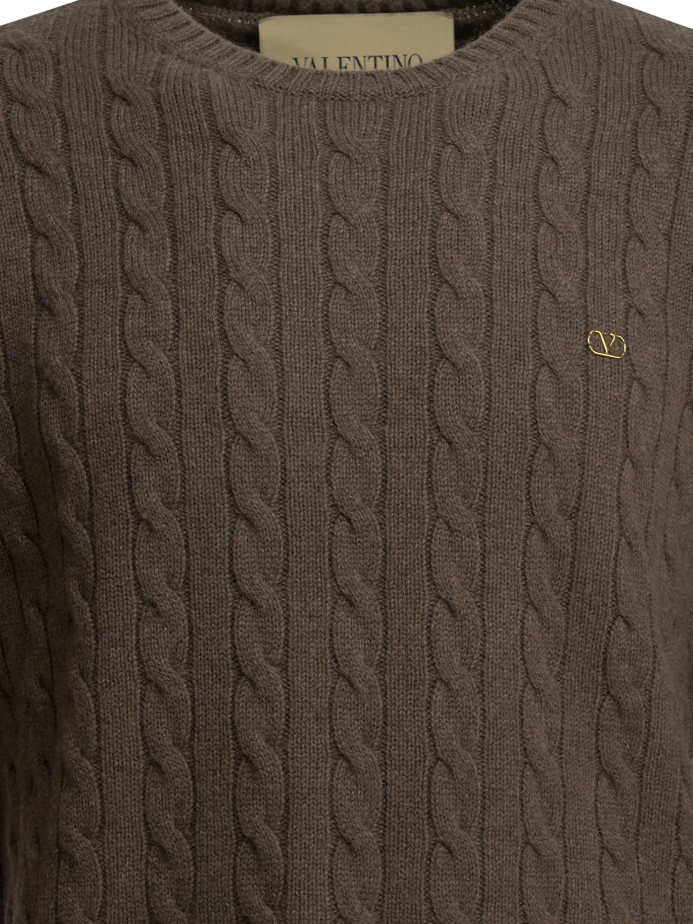 "VLogo" Crew-Neck Sweater Knitwear