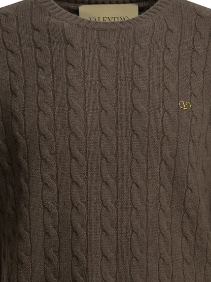 "VLogo" Crew-Neck Sweater Knitwear