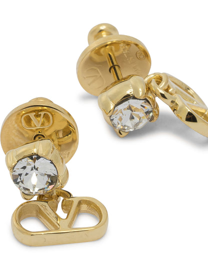 "VLogo Signature with Swarovski®" Pin Earrings Jewels