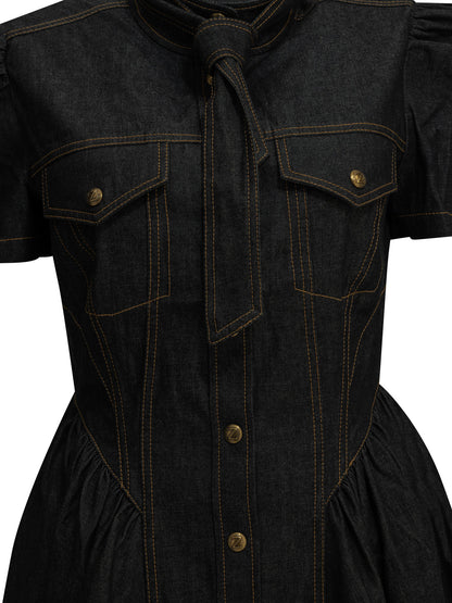 Short denim dress Dresses