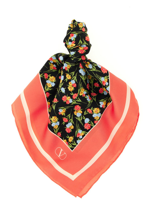 'Apres l'Hivier' print scarf Scarves, foulards