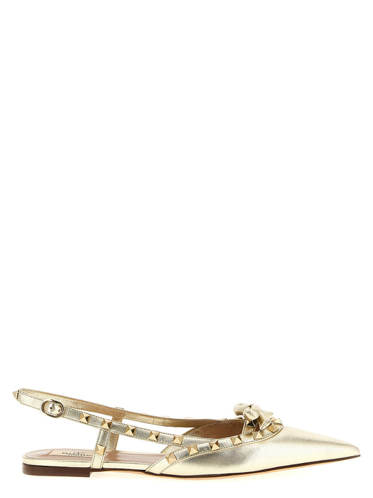 Valentino Garavani 'Rockstud' slingback Flat shoes