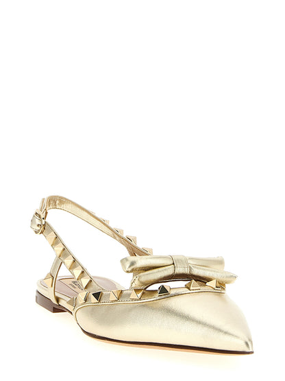 Valentino Garavani 'Rockstud' slingback Flat shoes