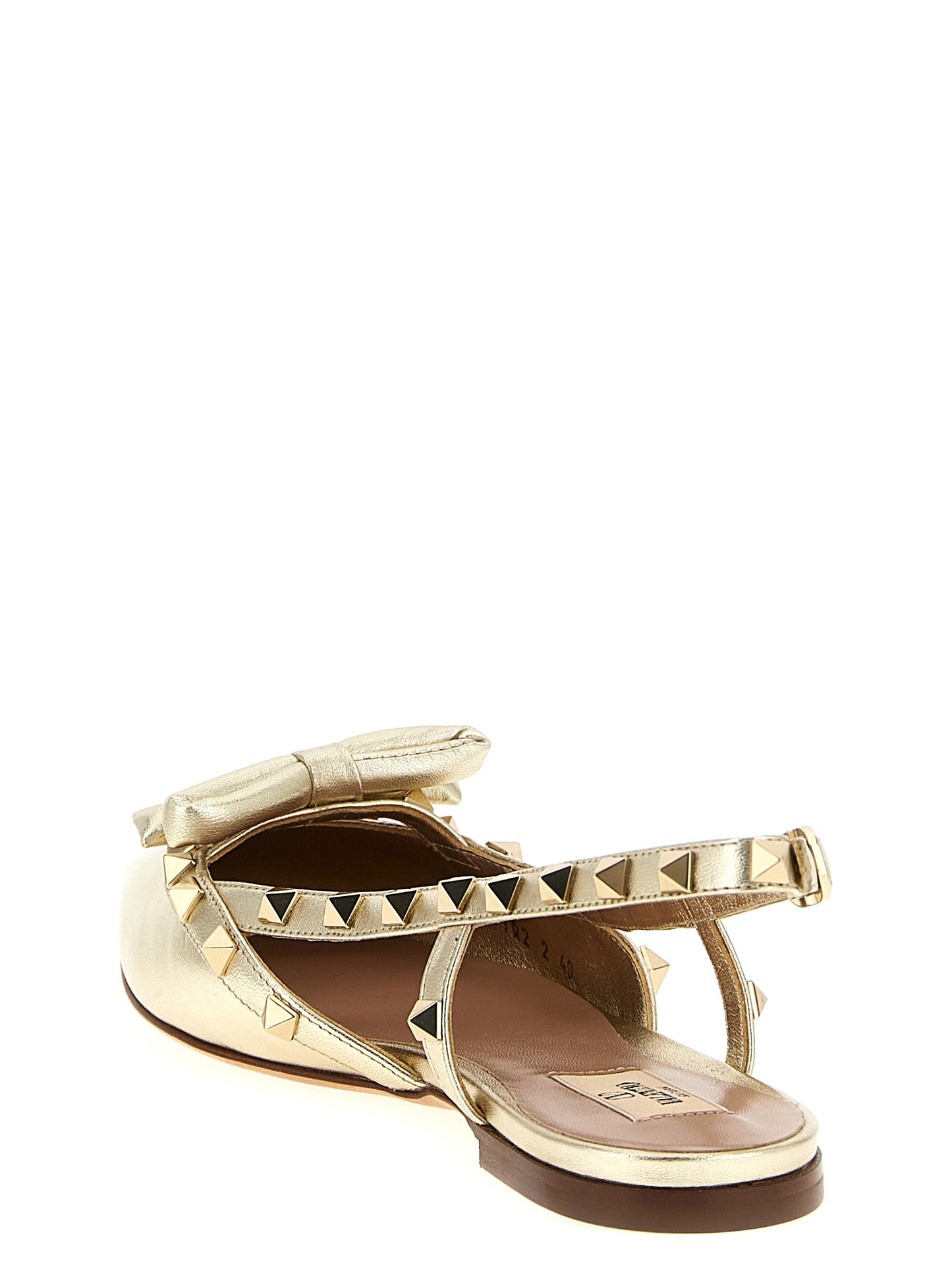 Valentino Garavani 'Rockstud' slingback Flat shoes