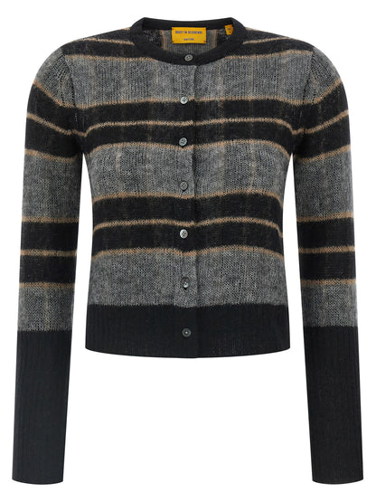 'Shadow Plaid' cardigan Sweater, cardigans
