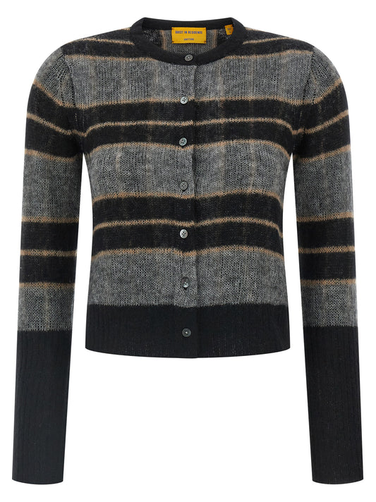 'Shadow Plaid' cardigan Sweater, cardigans