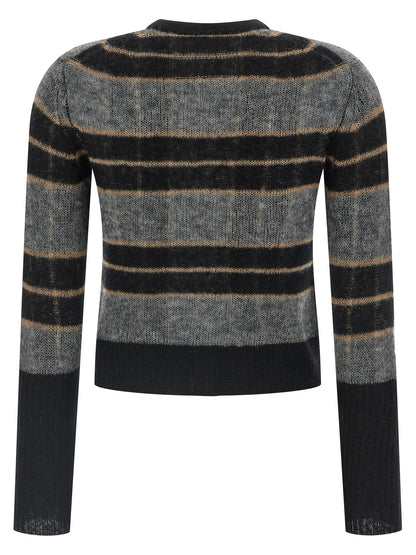 'Shadow Plaid' cardigan Sweater, cardigans
