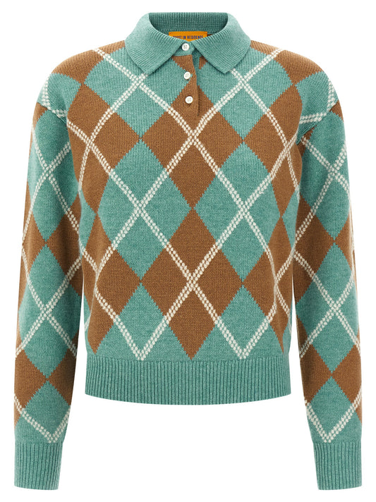 'Collegiate Argyle' polo shirt Polo