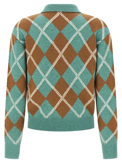 'Collegiate Argyle' polo shirt Polo