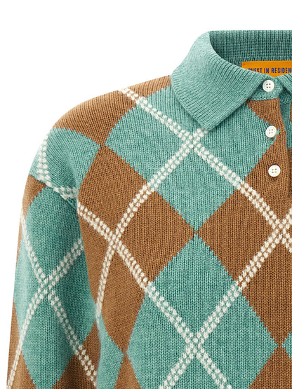 'Collegiate Argyle' polo shirt Polo