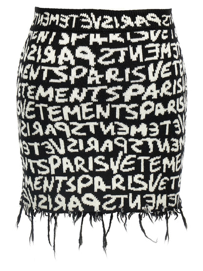 'Vetements Paris Monogram Mini' skirt Skirts