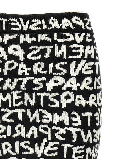 'Vetements Paris Monogram Mini' skirt Skirts