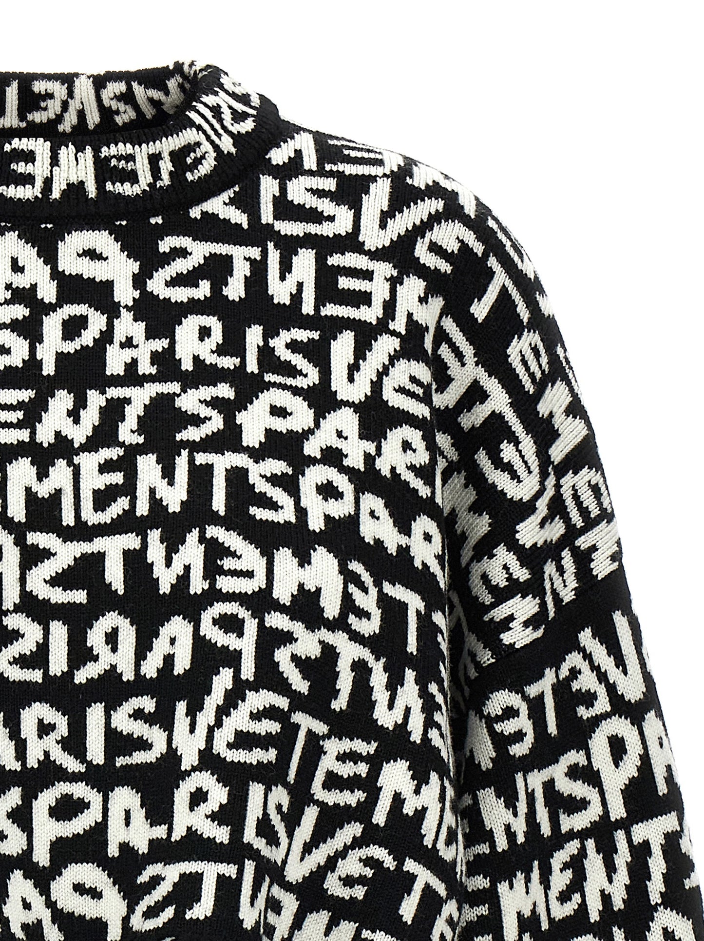 'Vetements Paris Monogram' cropped sweater Sweater, cardigans