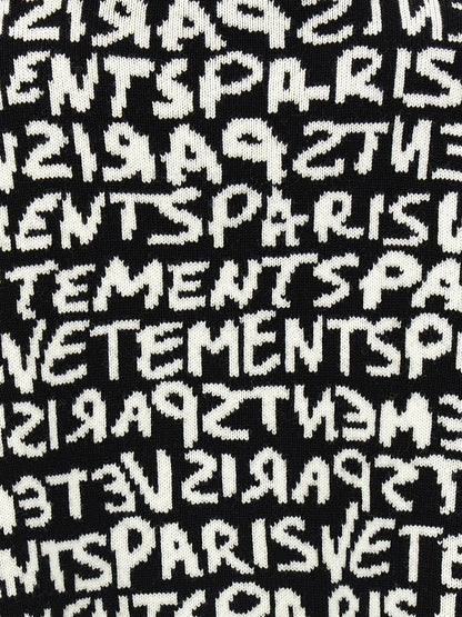'Vetements Paris Monogram' cropped sweater Sweater, cardigans