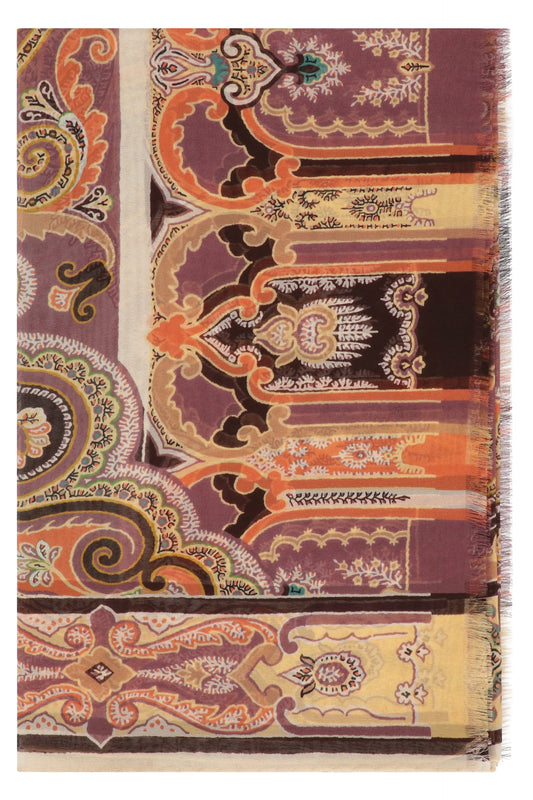 Etro Printed silk scarf