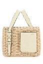 Valextra Borsa a secchiello soft vimini micro