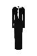 Marine Serre Draped jersey ls long dress