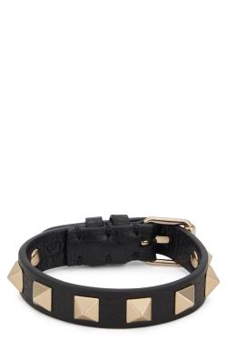 Valentino Garavani Rockstud bracelet in suede leather