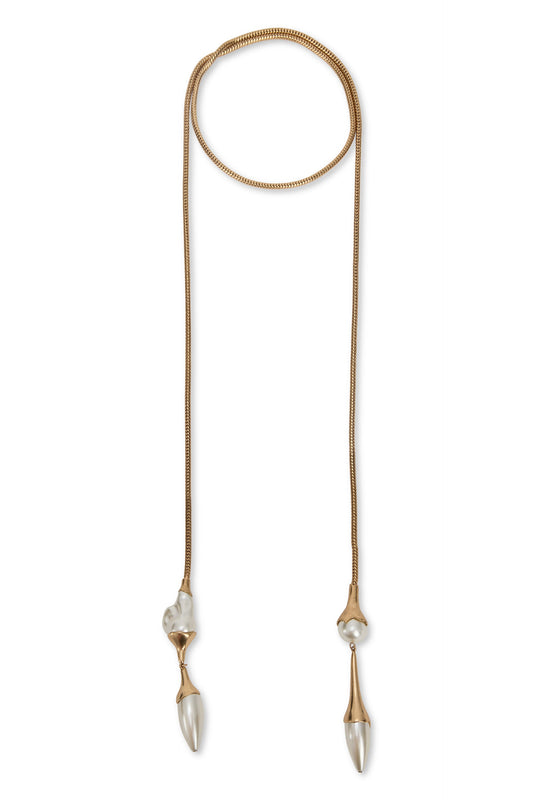 Weekend Max Mara Metal necklace with hanging details