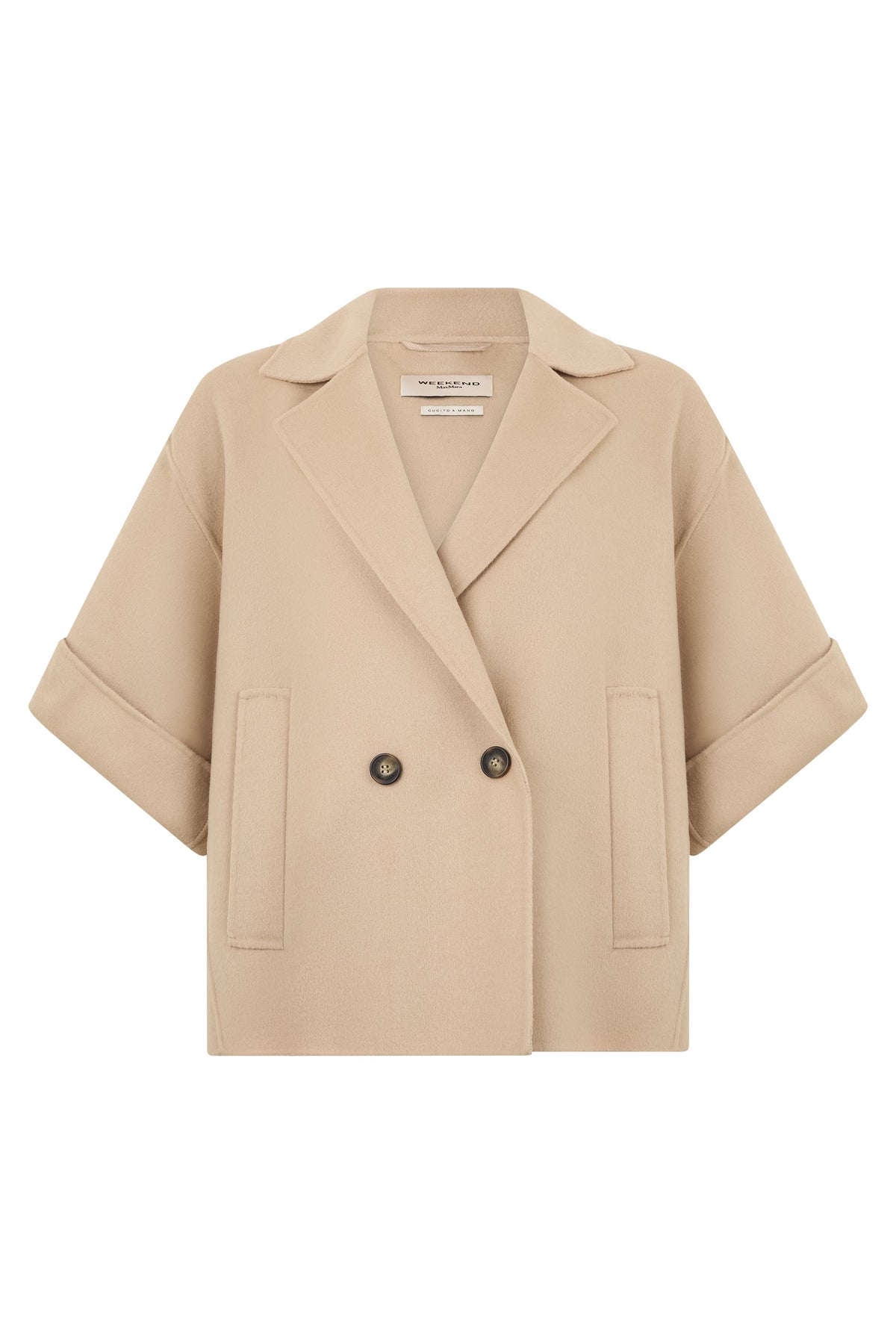 Weekend Max Mara Virgin wool coat with three-quarter sleeves