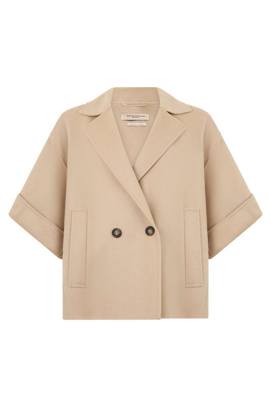 Weekend Max Mara Virgin wool coat with three-quarter sleeves