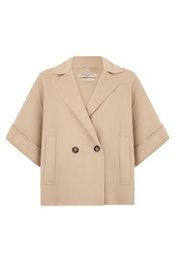 Weekend Max Mara Virgin wool coat with three-quarter sleeves